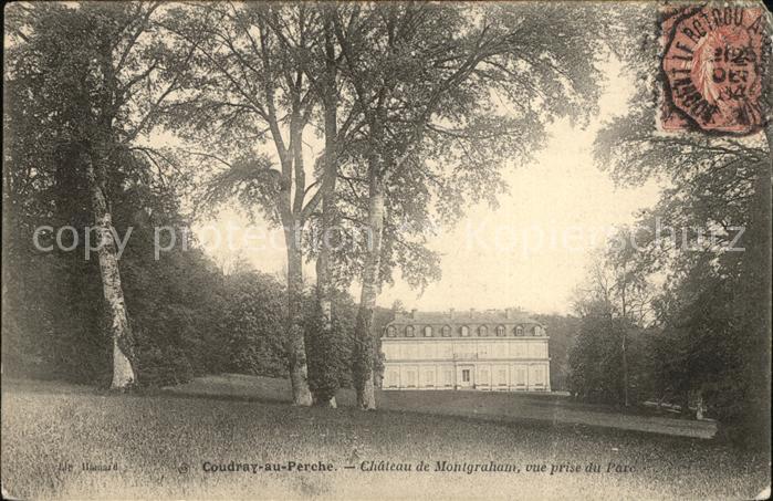 Coudray-au-Perche Chateau de Montgraham Parc Stempel auf