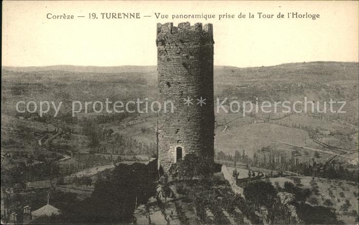 Turenne Vue panoramique prise de la Tour de l_H