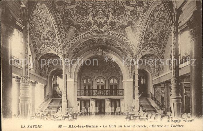 Aix-les-Bains Entree du Theatre Hall au Grand Cercle