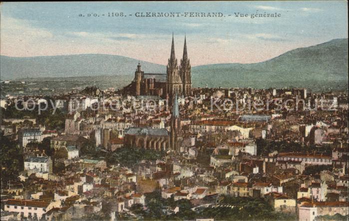 Clermont-Ferrand Vue generale Cathedrale