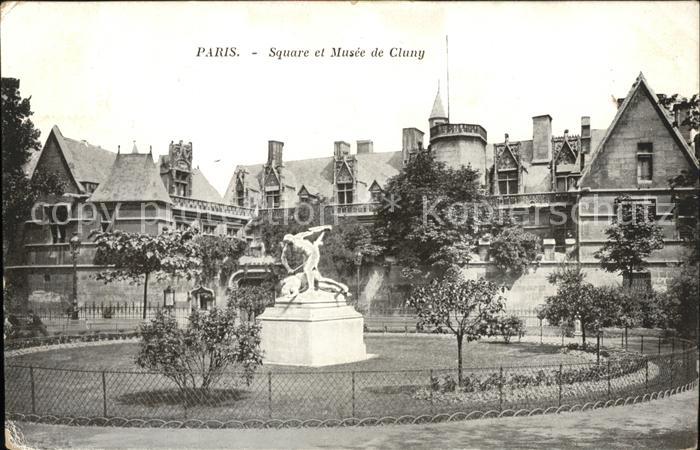 Paris Square et Musee de Cluny Monument Sculp