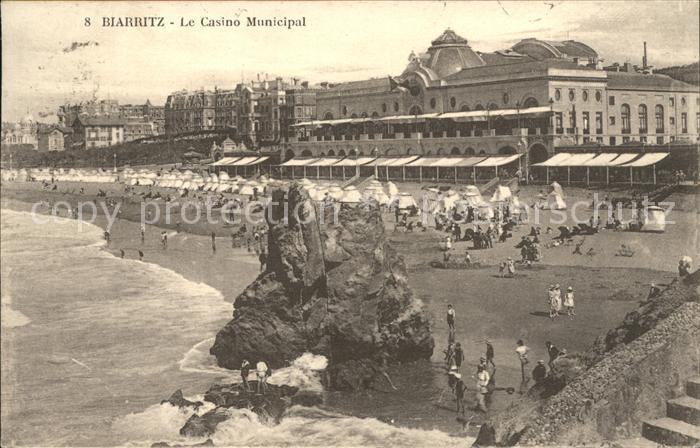 Biarritz Pyrenees Atlantiques Casino Municipal Plage