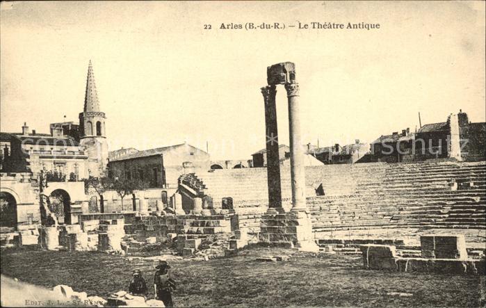 Arles Bouches-du-Rhone Theatre Antique Ruines Historische Stät