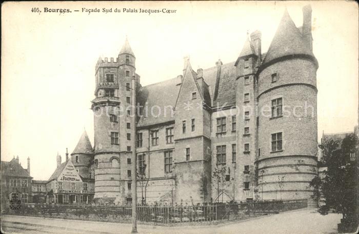 Bourges Facade Sud du Palais Jacques Coeur