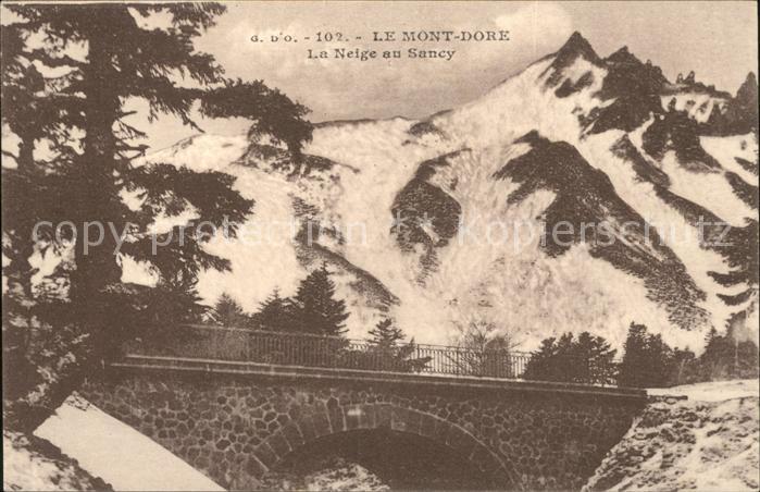 Mont-Dore La Neige au Massif Sancy Pont
