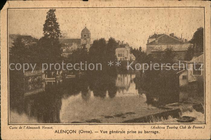 Alencon Vue generale prise au barrage