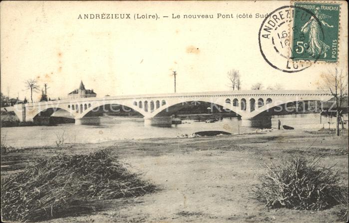 Andrezieux-Boutheon Le nouveau Pont Stempel auf AK