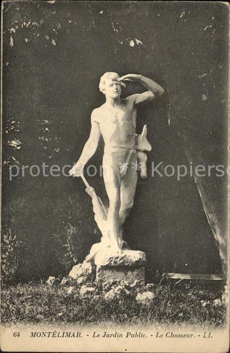 Montelimar Jardin Public Le Chasseur Sculpture