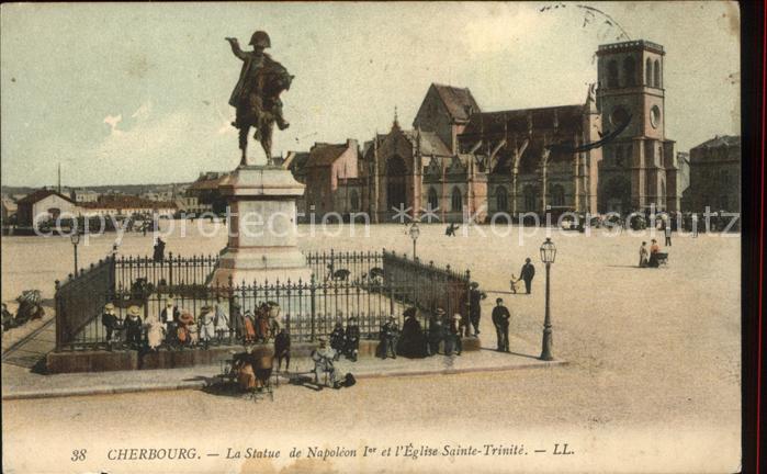 Cherbourg Statue de Napoleon Monument Eglise Sain
