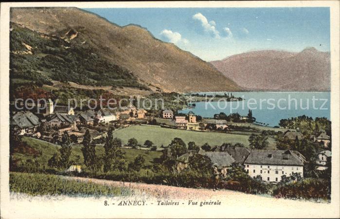 Talloires Vue generale Lac et les Montagnes