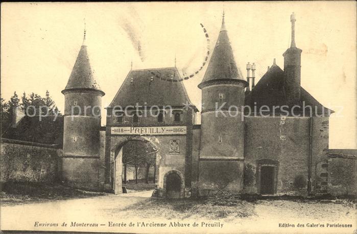 Egligny Entree de l'ancienne Abbaye de Preuilly Kloster