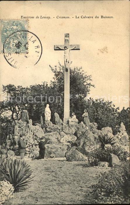 Lessay Le Calvaire du Buisson Croix Stempel au