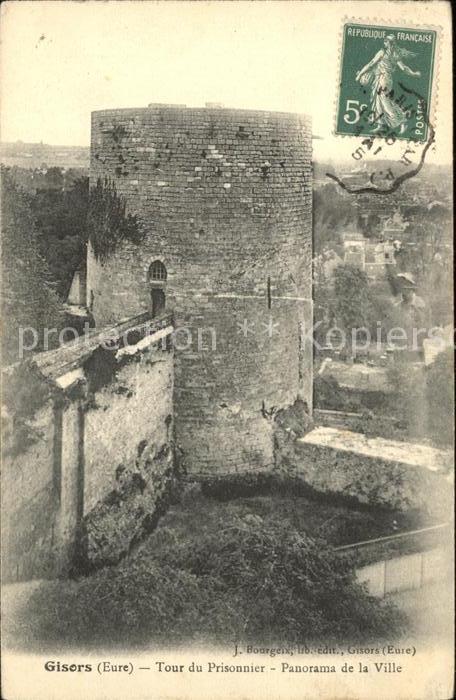 Gisors Eure Tour du Prisonnier Stempel auf AK