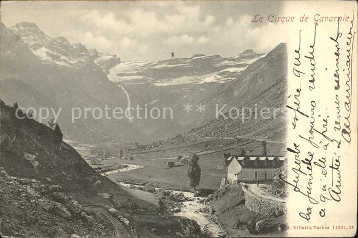 Gavarnie Hautes-Pyrenees Le Cirque vue panoramique