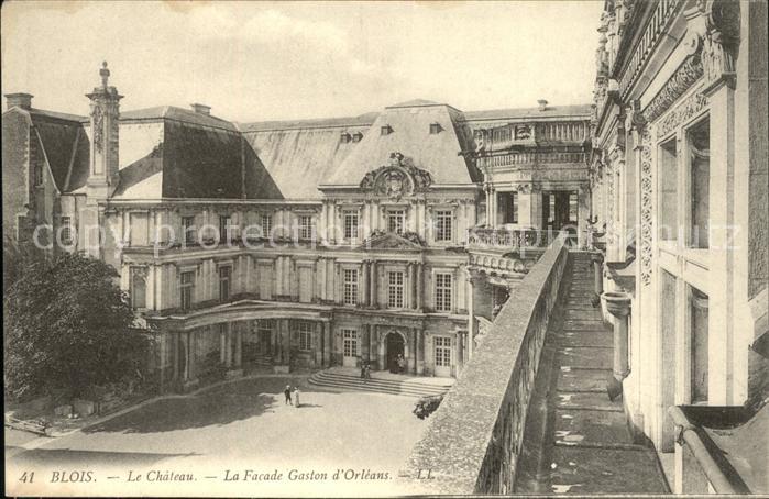 Blois 41 Chateau Facade Gaston d_Orleans