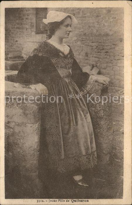 Quiberon Morbihan Jeune Fille Trachten