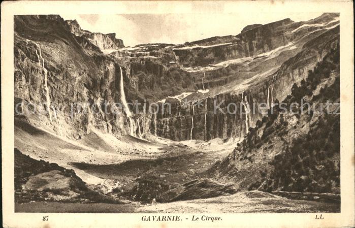 Gavarnie Hautes-Pyrenees Panorama Le Cirque Bergmassiv