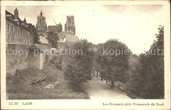Laon Aisne Remparts et Promenade du Nord