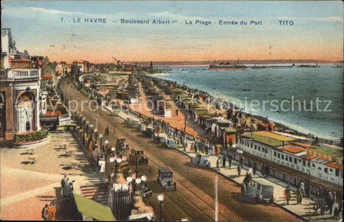 Le Havre Boulevard Albert Ier Plage Entree du Po