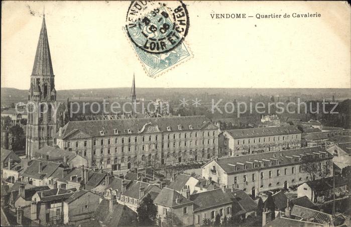 Vendome Quartier de Cavalerie Eglise Stempel au