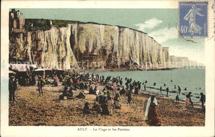 Ault Somme Plage et les Falaises Steilküste Stempe
