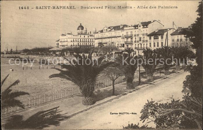 Saint-Raphael Var Boulevard Felix Martin Allee des Palmie