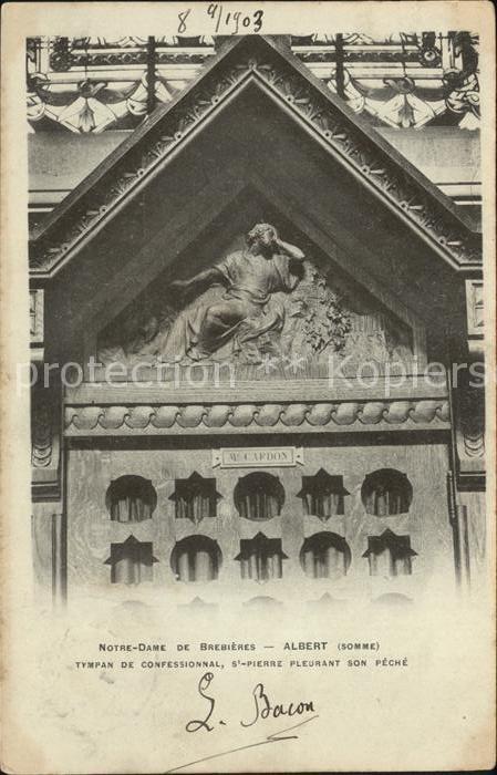 Albert Somme Notre Dame de Brebieres Relief