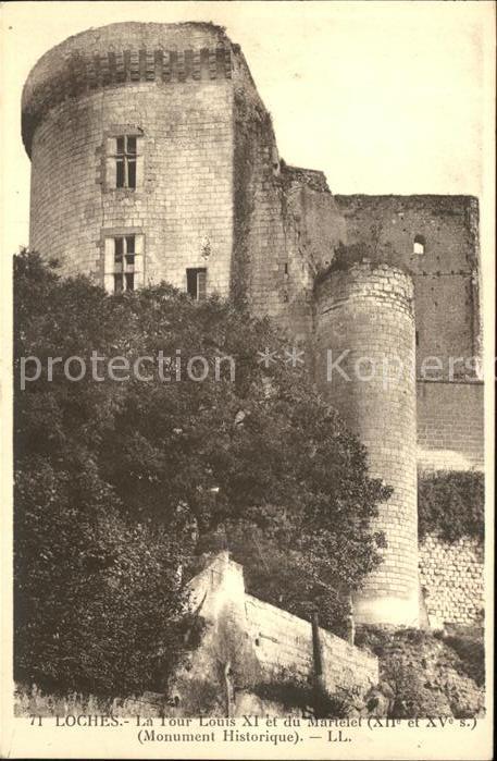 Loches Indre et Loire Tour Louis XI et du Martelet Monument H