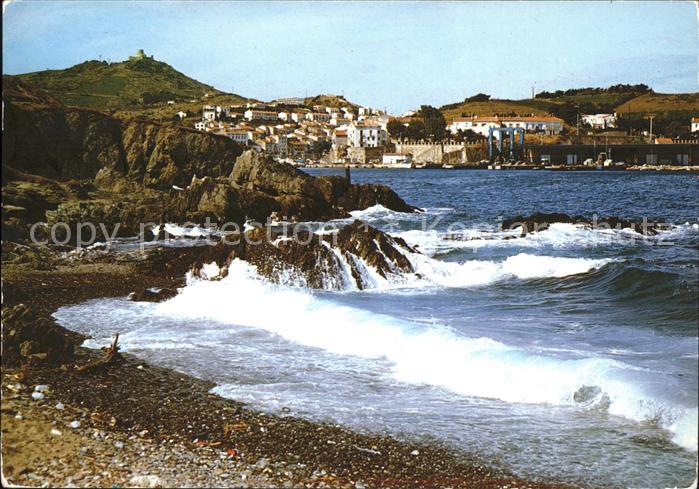 Port-Vendres Strand Brandung