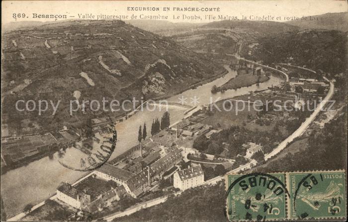Besancon Doubs Panorama Vallee de Casamene Ile Malpas