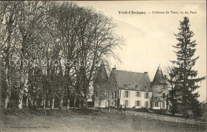Yvre-l Eveque Chateau de Vaux Parc