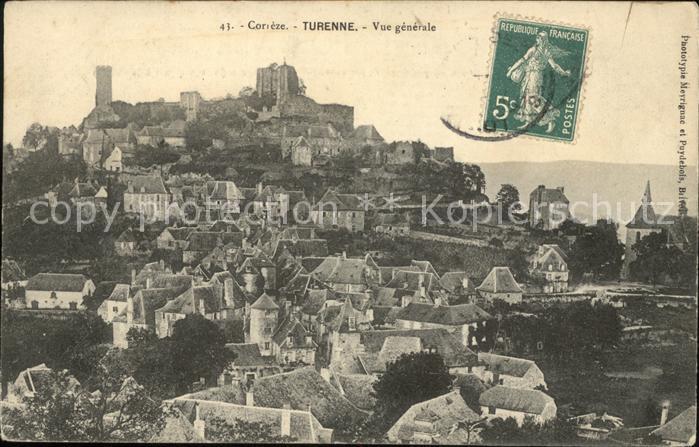 Turenne Vue generale Stempel auf AK