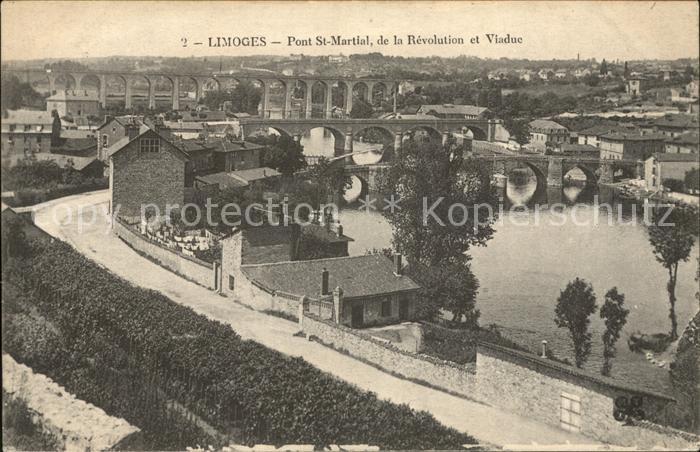 Limoges Haute Vienne Pont Saint Martial de la Revolution et