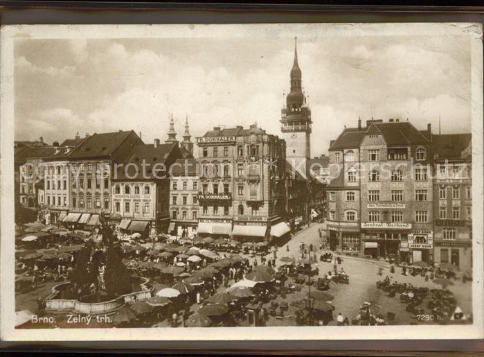Brno Bruenn Zelny trh Marktplatz Denkmal