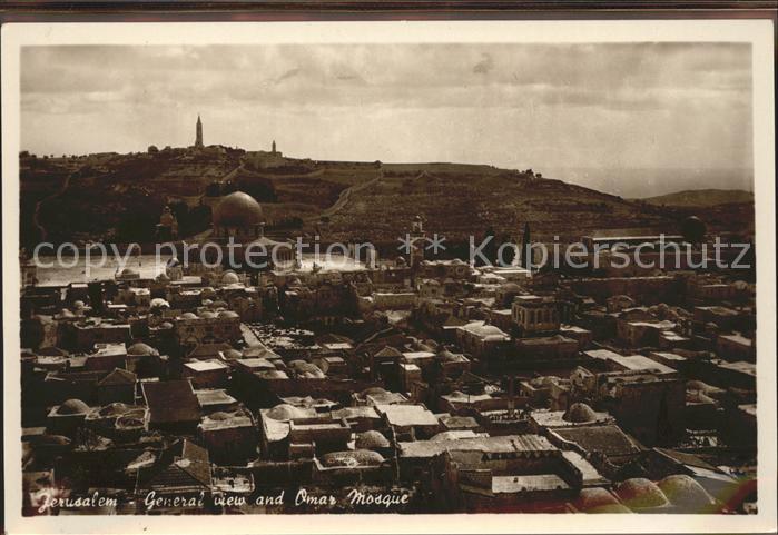 Jerusalem Yerushalayim General view and Omar Mosque