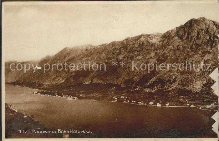 Kotorski Zaliv Panorama Boka Kotorska