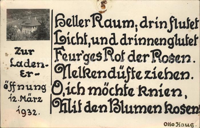 STUTTGART CITY Einladung Gedicht Bahnpost