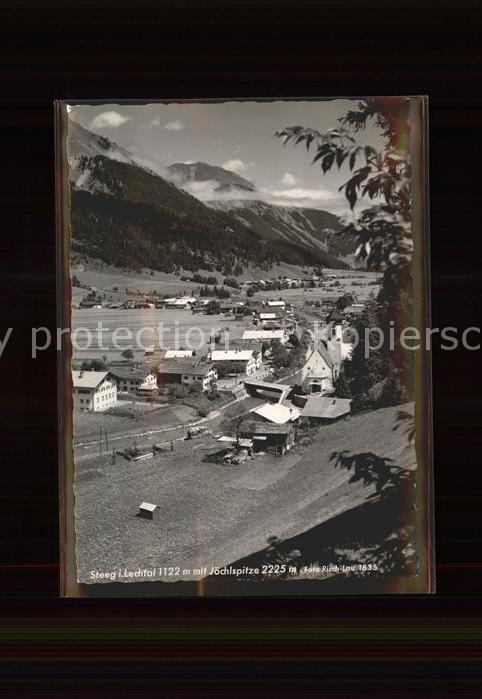 Steeg Tirol Panorama mit Löchlspitze