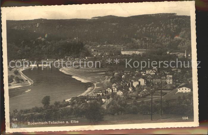 Tetschen-Bodenbach Boehmen an der Elbe Bruecke