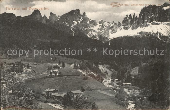 Tierser Tal Panorama mit Rosengarten