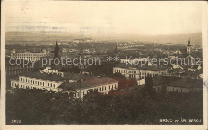 Brno Bruenn Gesamtansicht mit Festung Spilberk