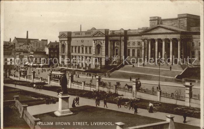 Liverpool William Brown Street Monument Tram