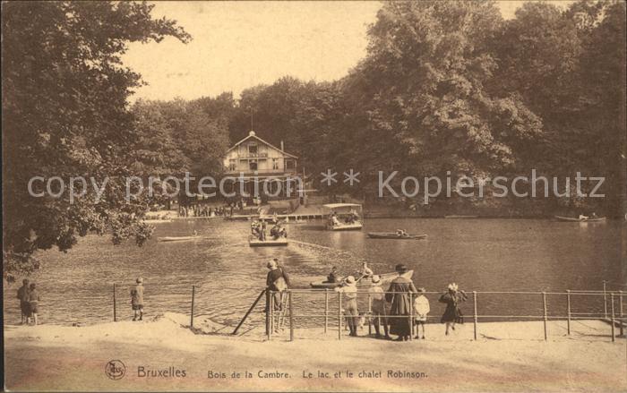 Bruxelles Bruessel Bois de la Cambre Lac et Chalet Robinson