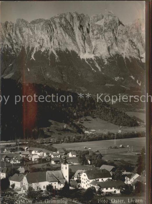oeblarn Gesamtansicht mit Grimming Dachsteingebirge