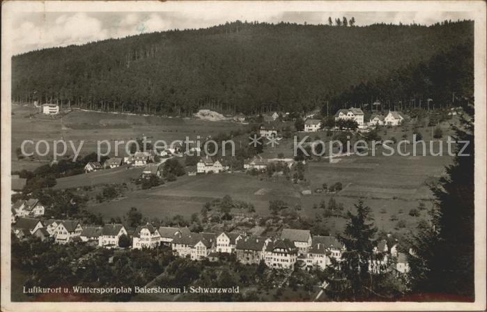 Baiersbronn Schwarzwald Gesamtansicht Luftkurort Wintersportplatz
