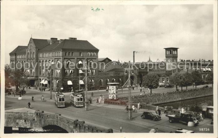 Malmoe Centralstationen Bahnhof Strassenbahn B