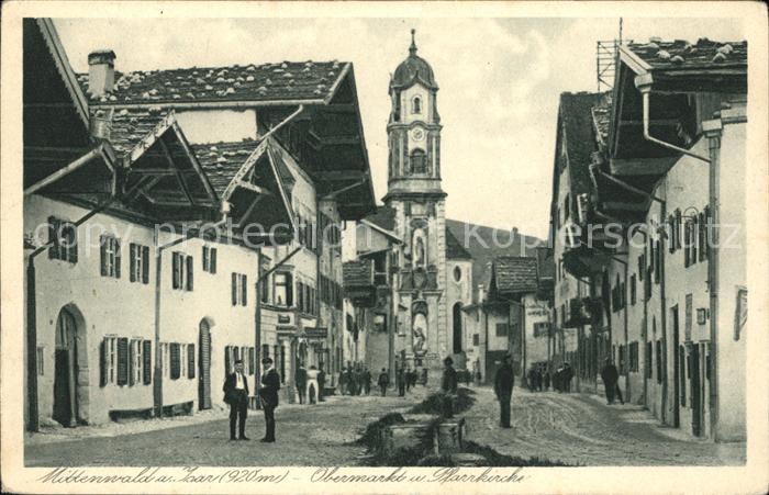 Mittenwald Karwendel Tirol Obermarkt Pfarrkirche