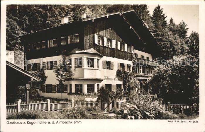 BERCHTESGADEN Bayern Almbachklamm Gasthaus Kugelmuehle