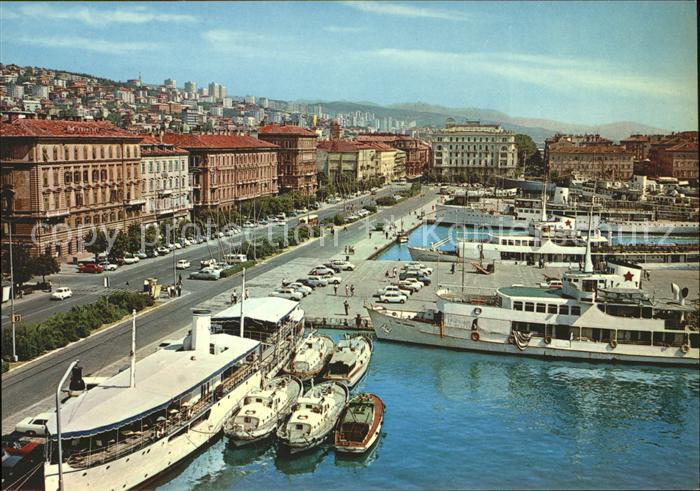 Rijeka Fiume Hafen Schiffe