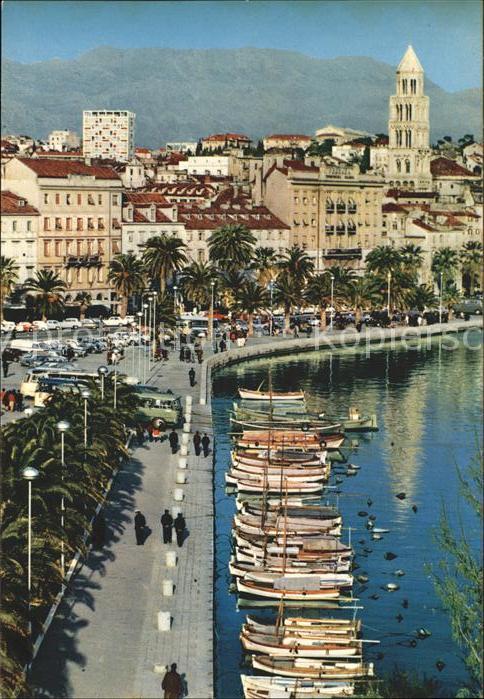 Split Spalato Hafenpartie Boote